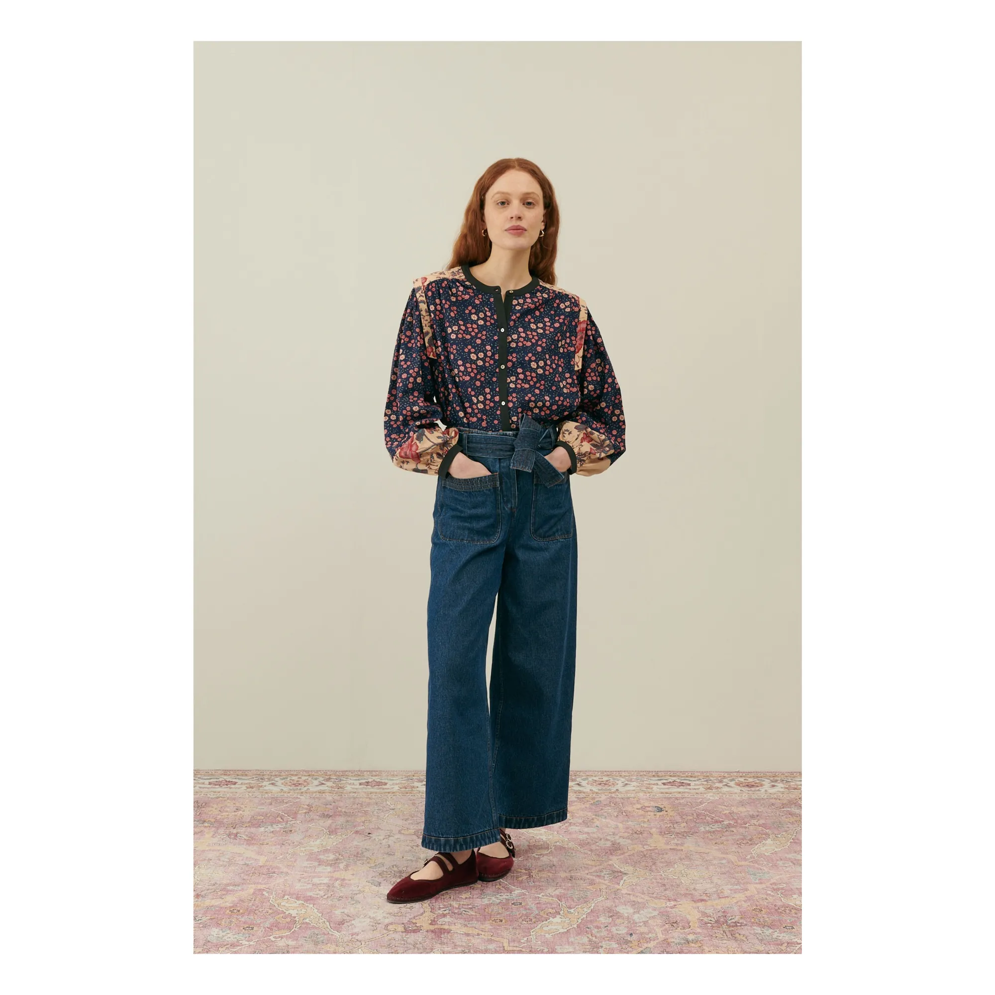 Louise Misha Women's Dark Blue Jean Doillon - Collection