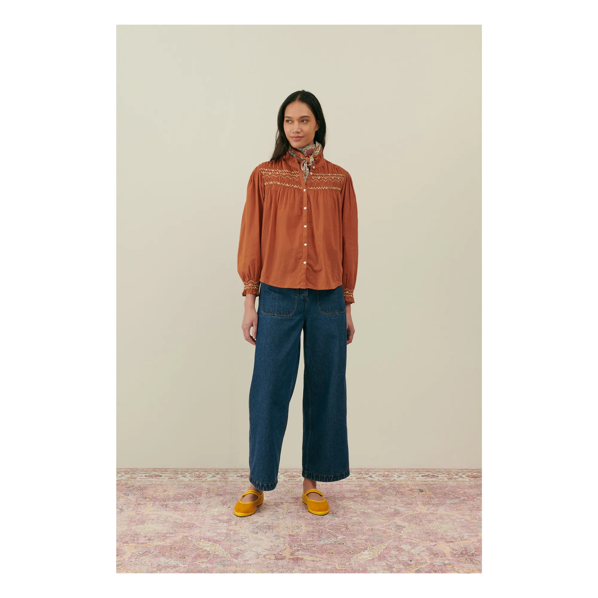 Louise Misha Women's Hazel Louisa Organic Cotton Blouse - Collection