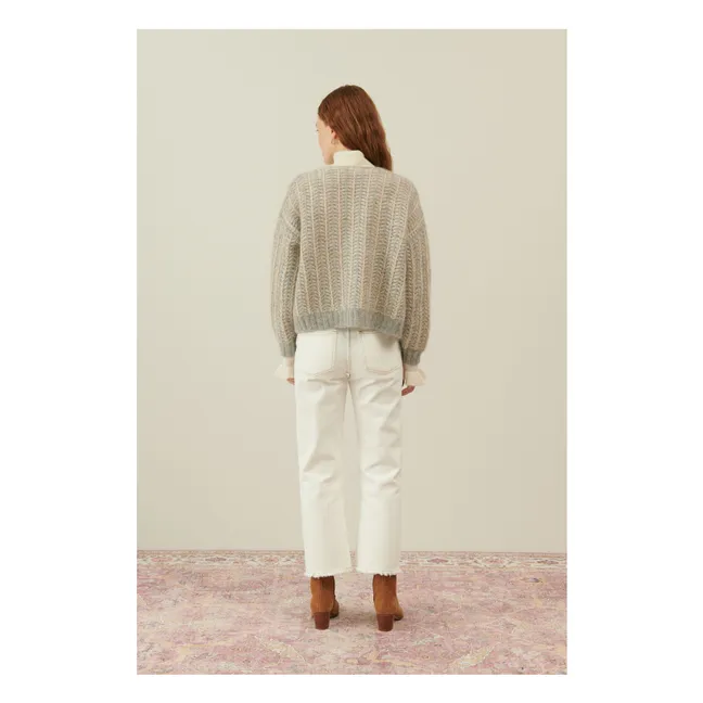 Strickjacke Lornella Alpaka und Mohair - Damenkollektion | Grau