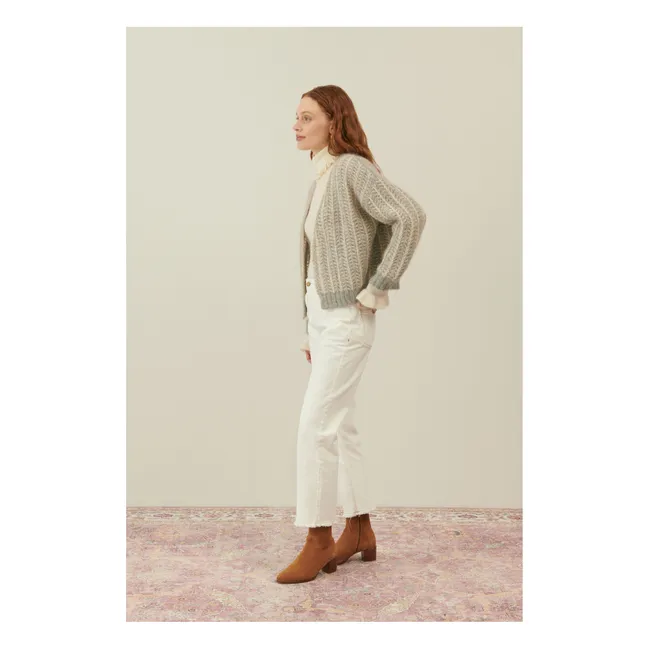 Strickjacke Lornella Alpaka und Mohair - Damenkollektion | Grau