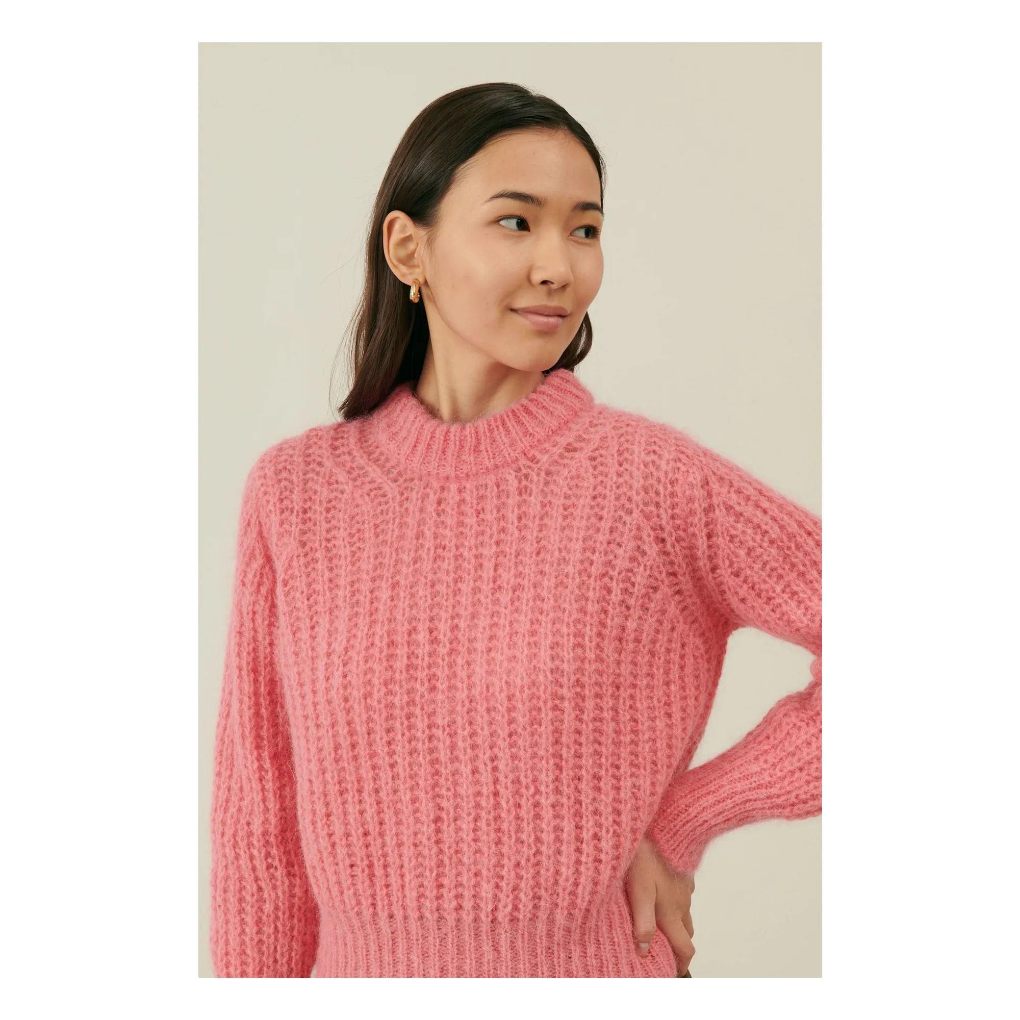 Louise Misha Women's Pink Dina Alpaca And Mohair Sweater - Collection