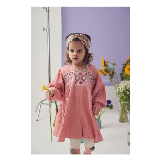 Issena Cotton gauze dress | Pink