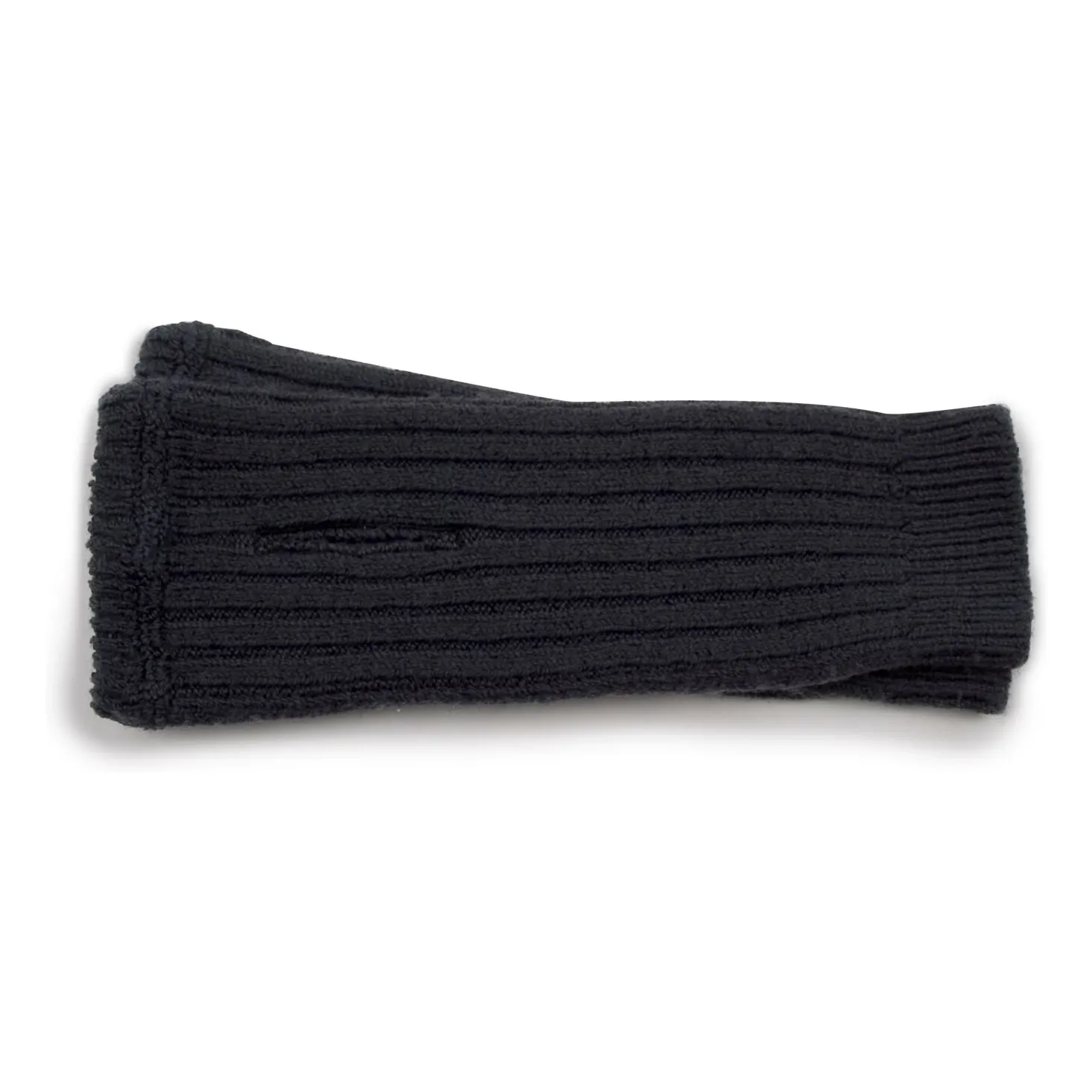 Collégien Black Madeleine Merino Wool Mittens