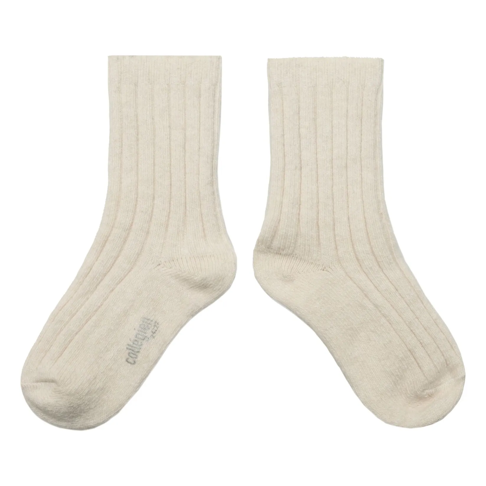 Collégien Beige Chamois Cashmere And Merino Wool Socks