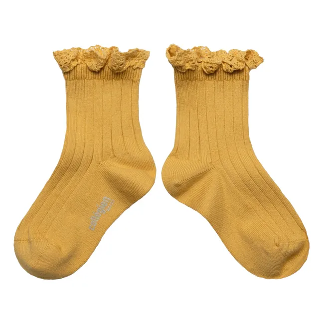 Socken Lili | Sonnenblumengelb