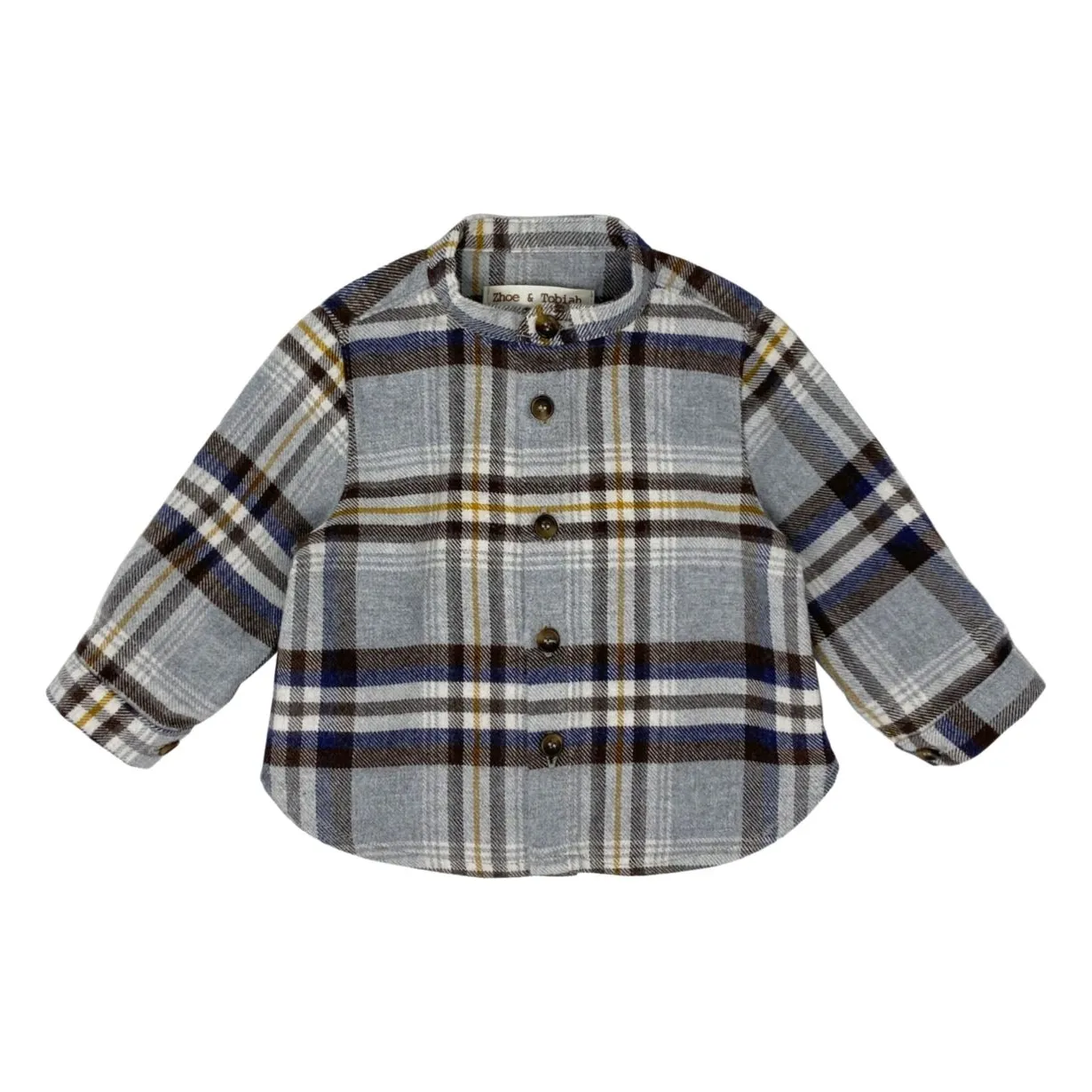 Zhoe & Tobiah Heather Grey Checkered Shirt