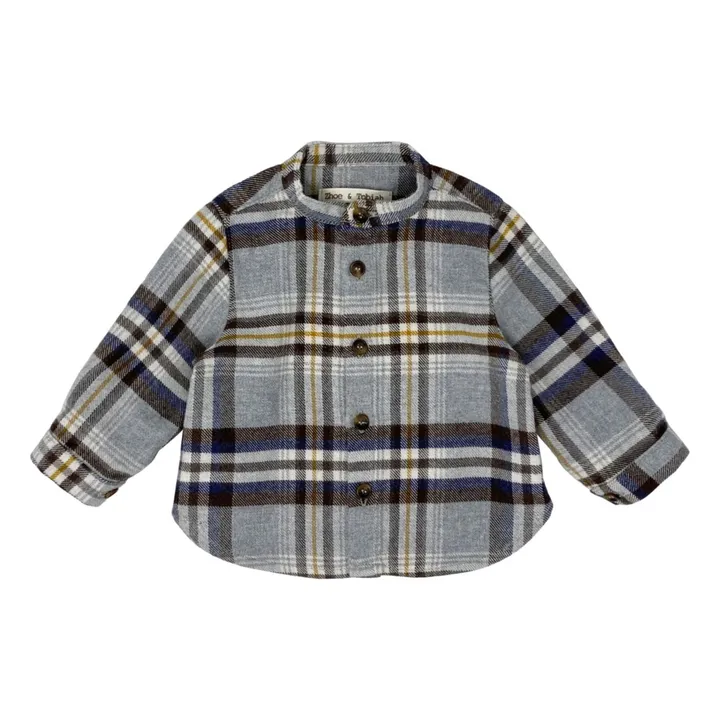 Camisa de cuadros | Gris Jaspeado- Imagen del producto n°0