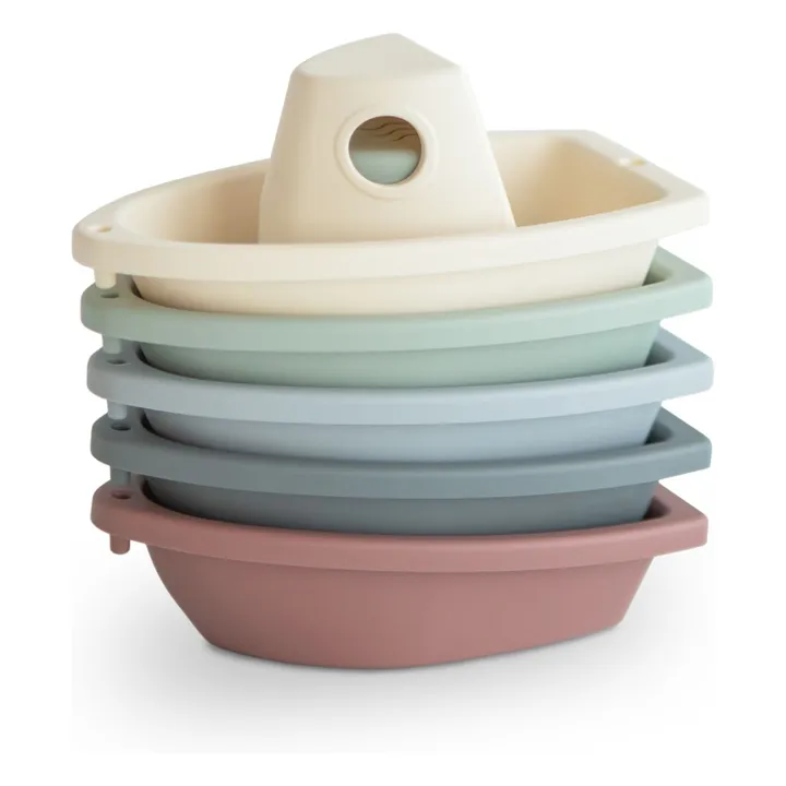 Mushie - Mushie - Jouets pour le bain Bateaux - Set de 5