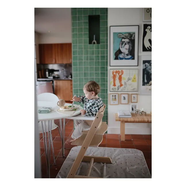 Pettorina con maniche a quadri | Olive