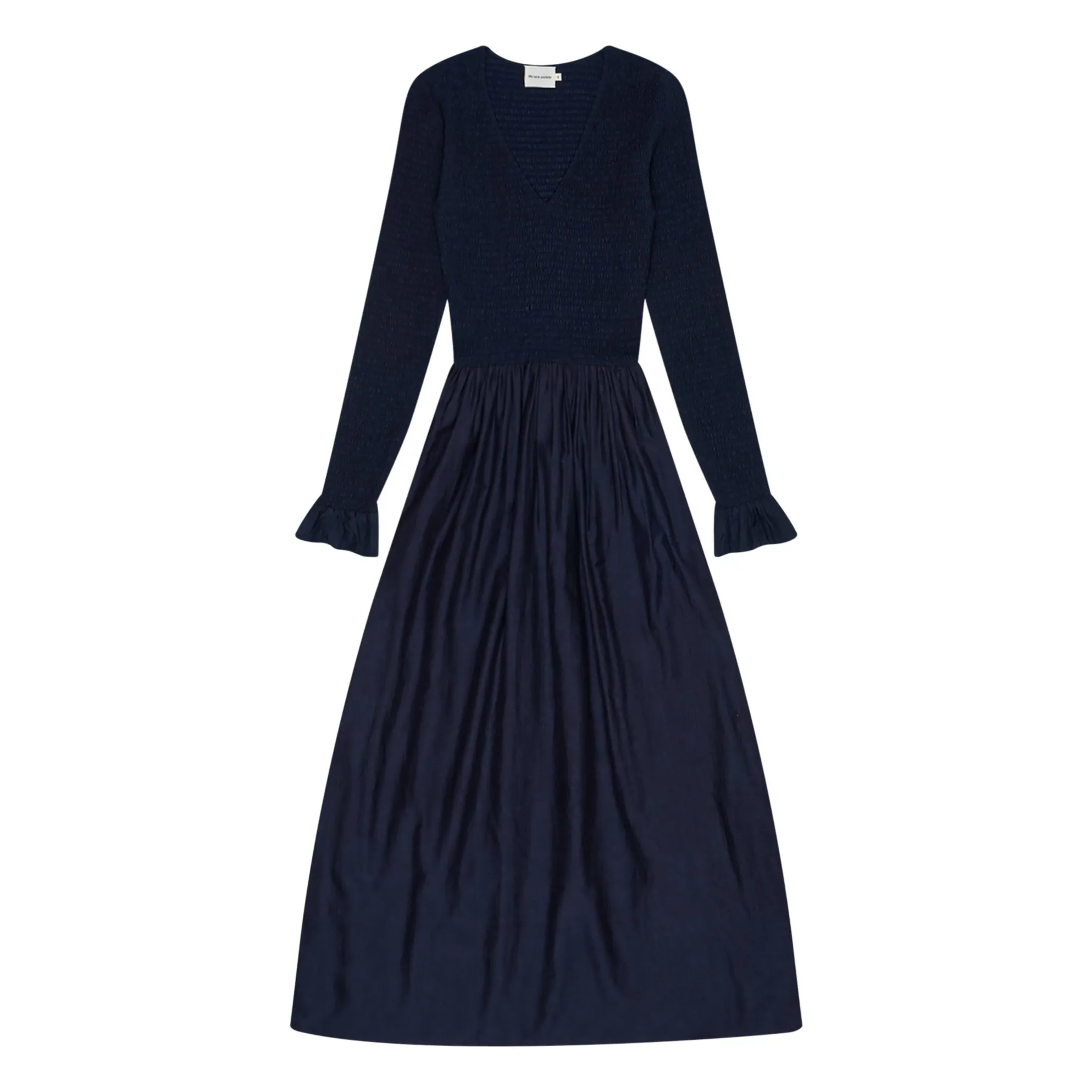 The New Society Women's Navy Blue Long Dress - Collection