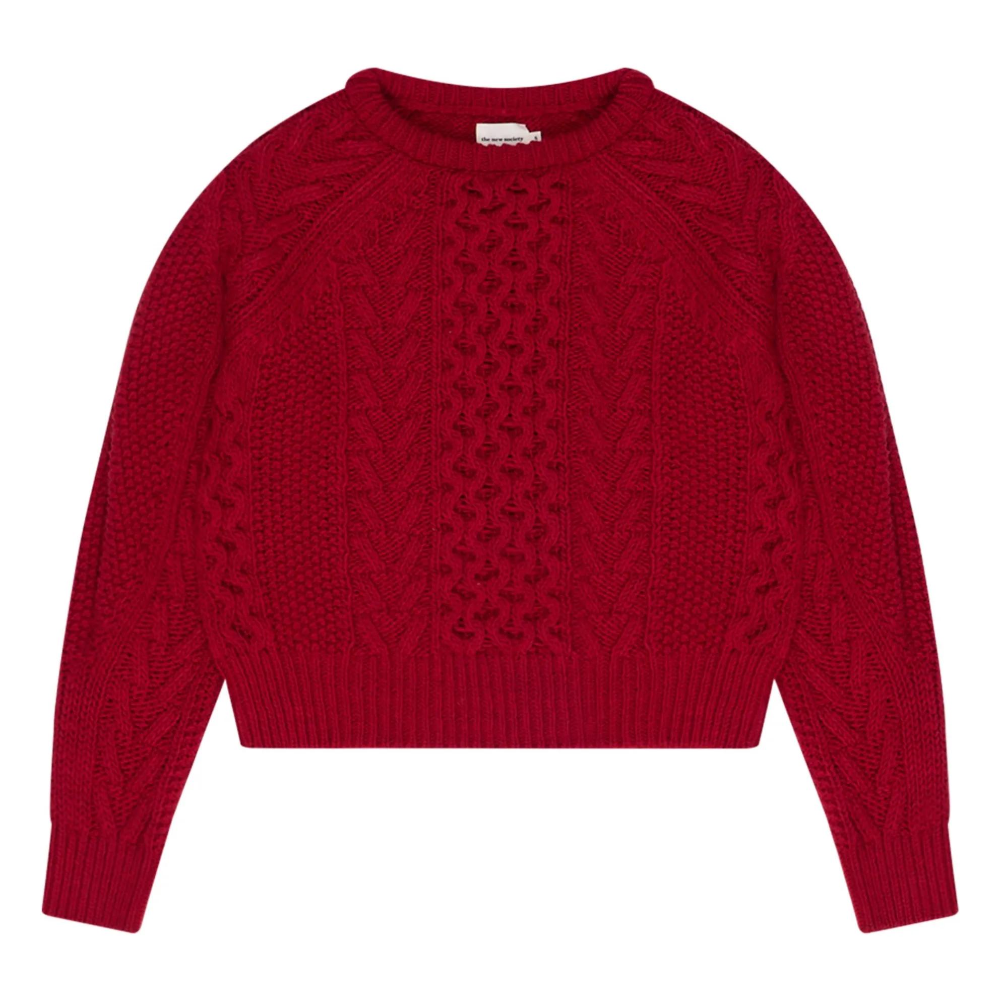 The New Society Women's Red Tibet Wool Sweater - Collection