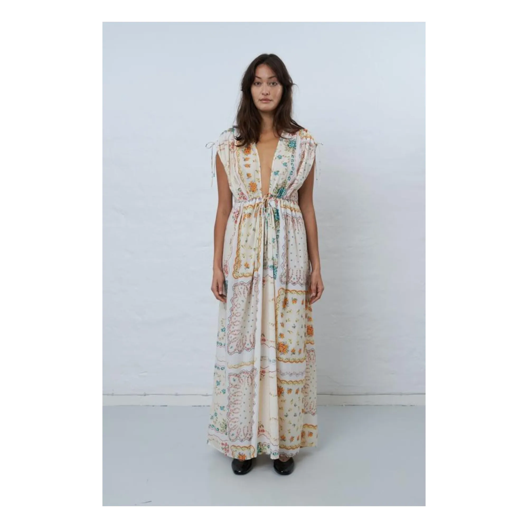 Stella Nova Beige Printed Dress