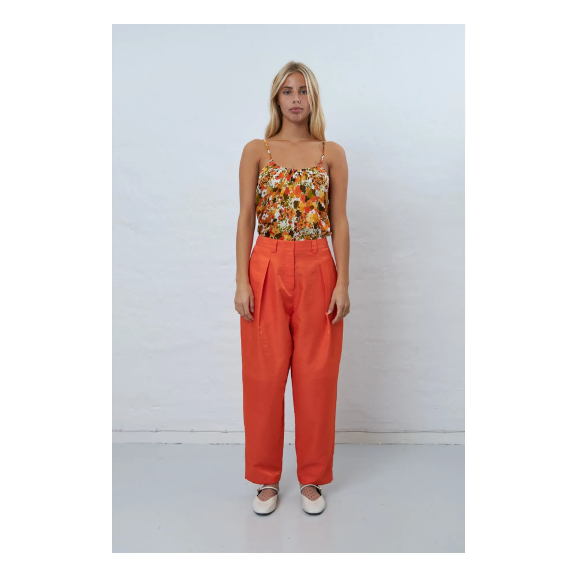 Stella Nova Corail Orange Casual Pants