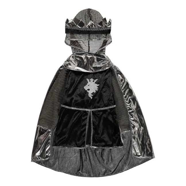 Ritter Kostüm mit Cape und Krone 