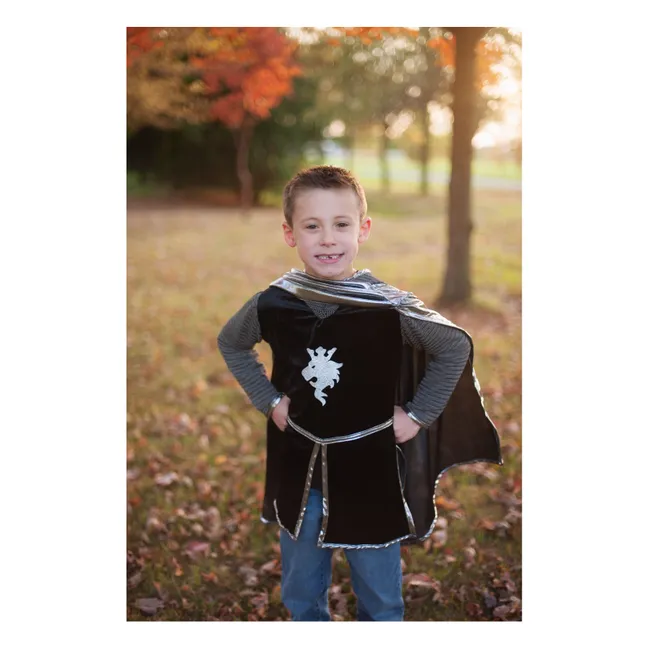 Ritter Kostüm mit Cape und Krone 