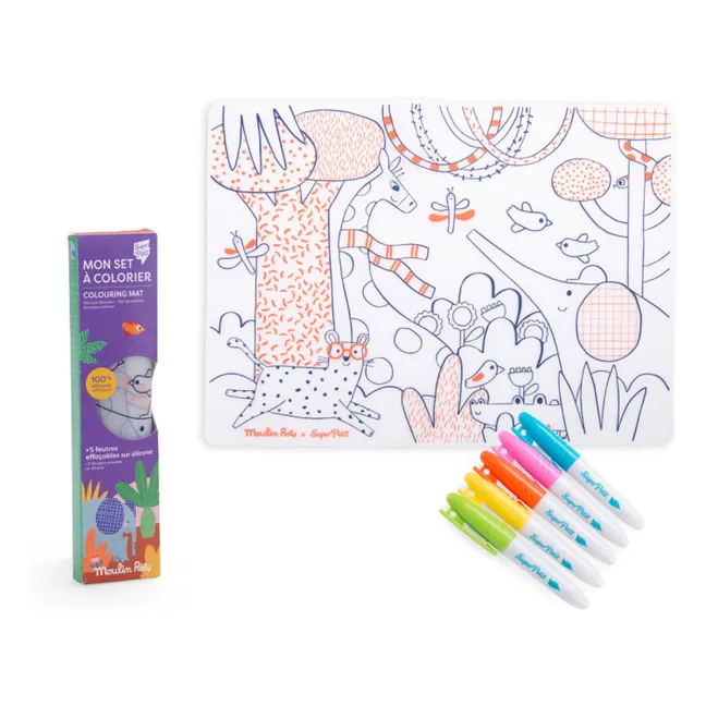 Set de silicona para colorear + 5 rotuladores