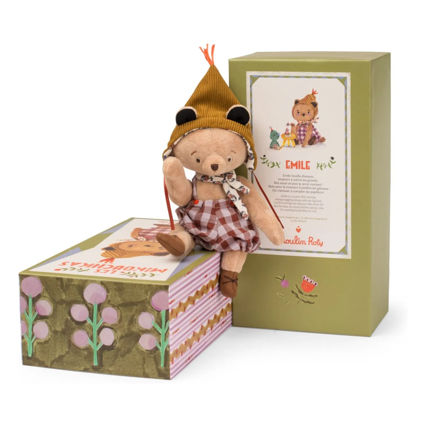 Moulin Roty Multicoloured Emile The Little Bear Plush