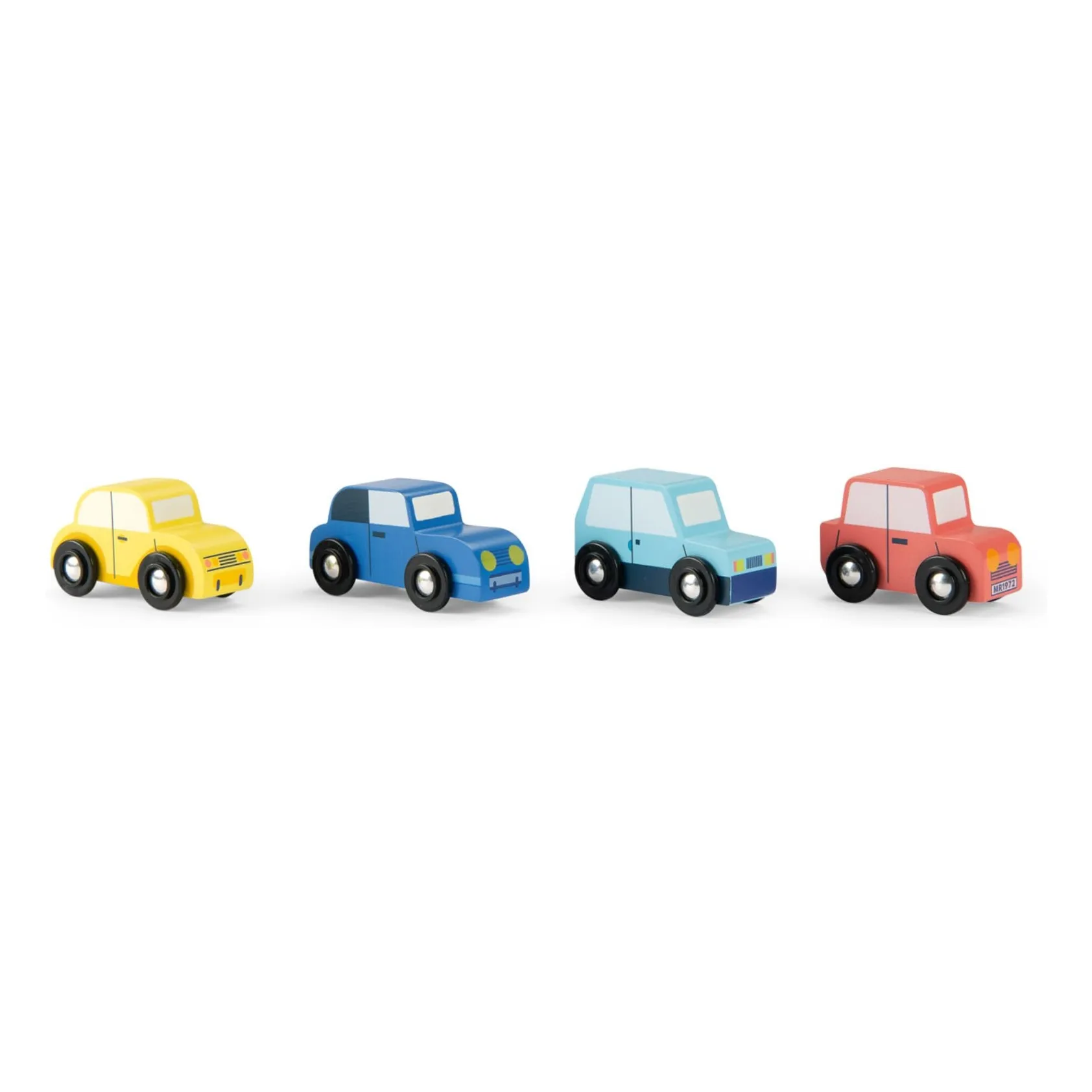Moulin Roty Multicoloured Set Of 4 Cars Avenue Du Moulin