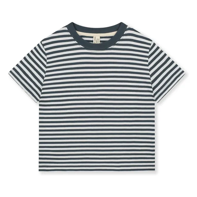 Maglietta oversize a righe | Blu
