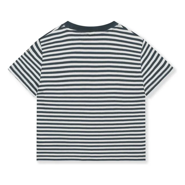 Maglietta oversize a righe | Blu