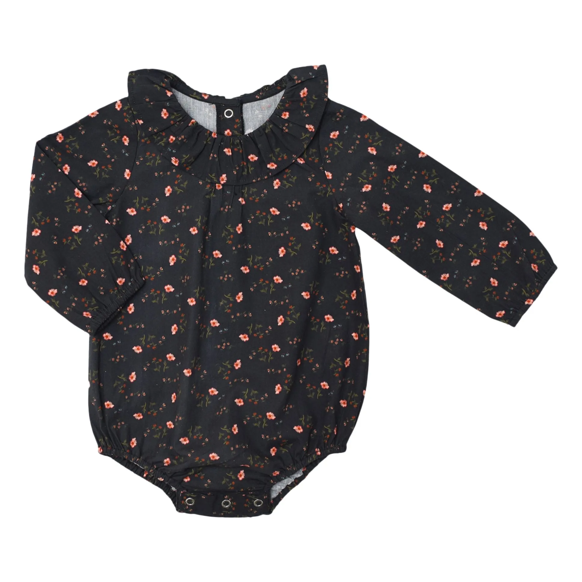 Lililotte Charcoal Grey Castille Flowers Romper