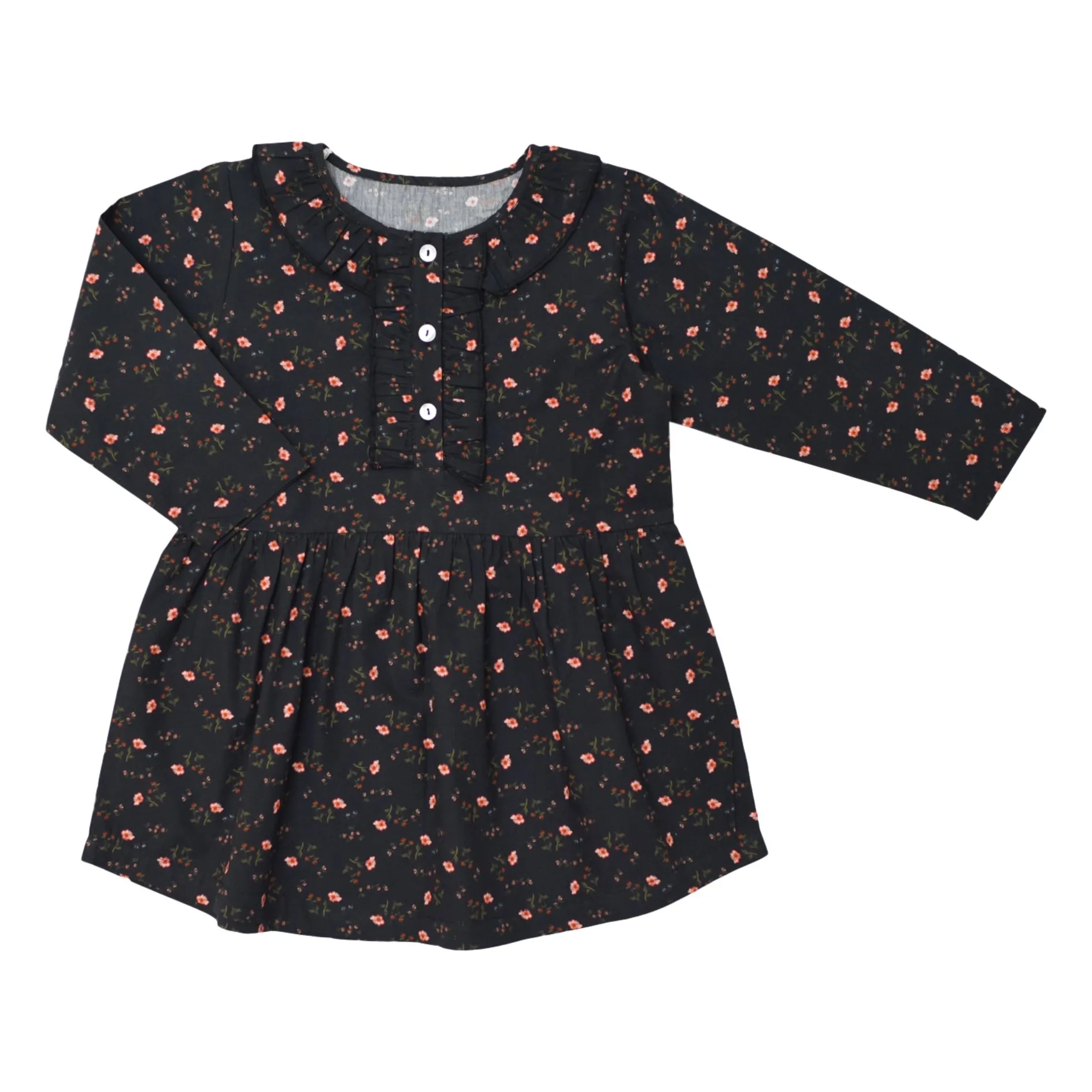 Lililotte Charcoal Grey Lise Fleurie Dress