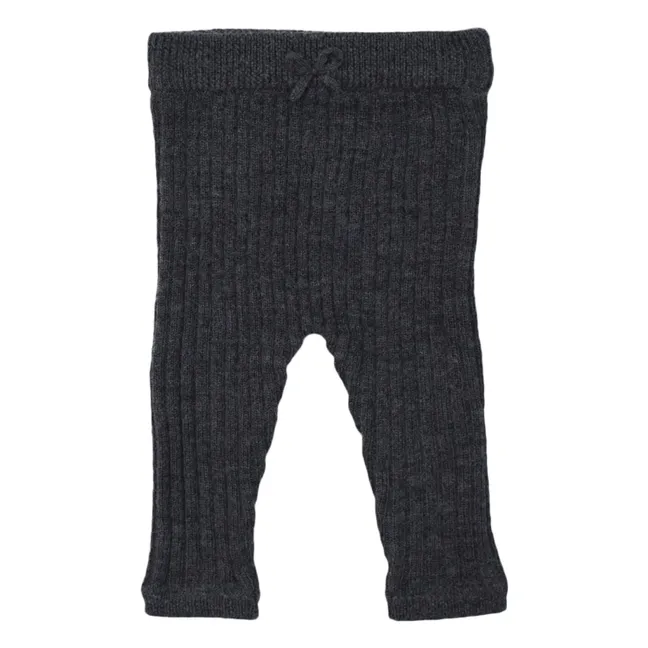 Pantalones de lana Léandre | Gris Jaspeado