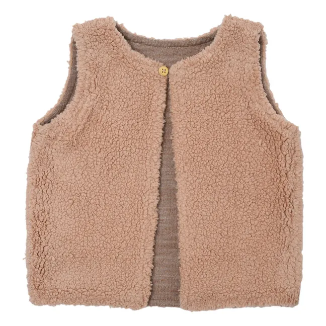 Chaleco sin mangas de lana Agathe | Beige