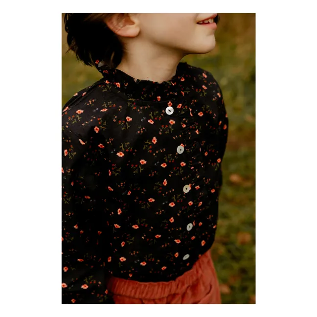 Blusa Anaïs Fleurie | Gris Antracita