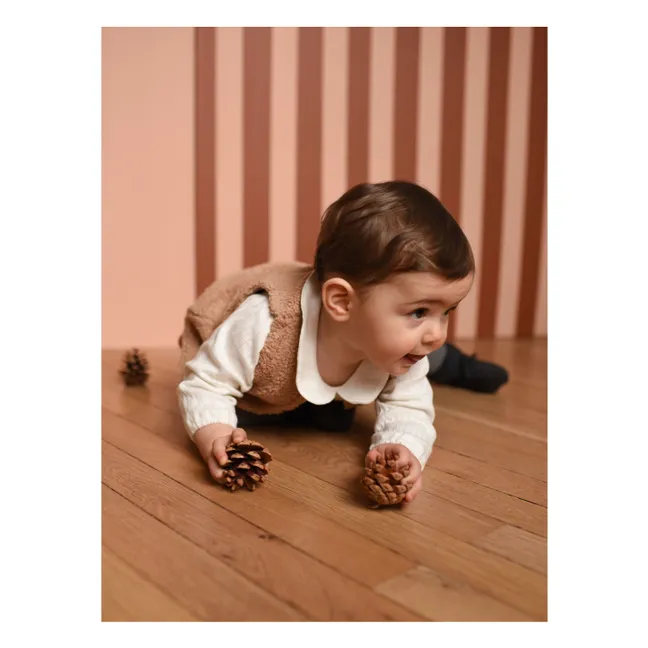 Gilet Sans Manches Agathe Laine | Beige