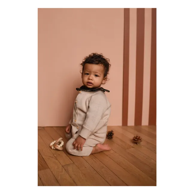 Cárdigan victoriano de lana | Rosa