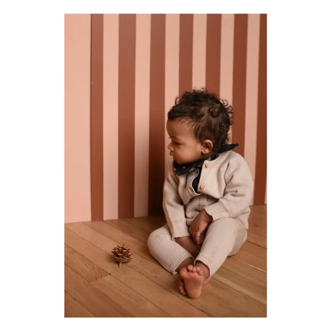 Cárdigan victoriano de lana | Rosa