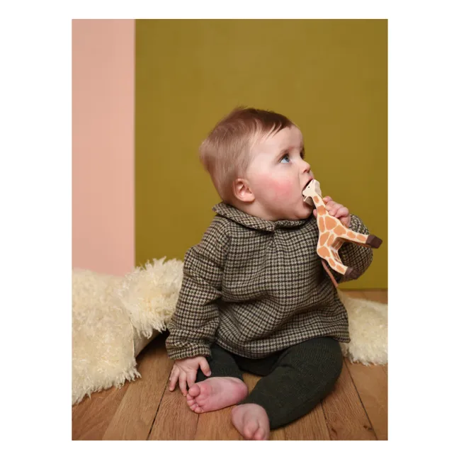 Camicetta Octave in pied-de-poule | Verde