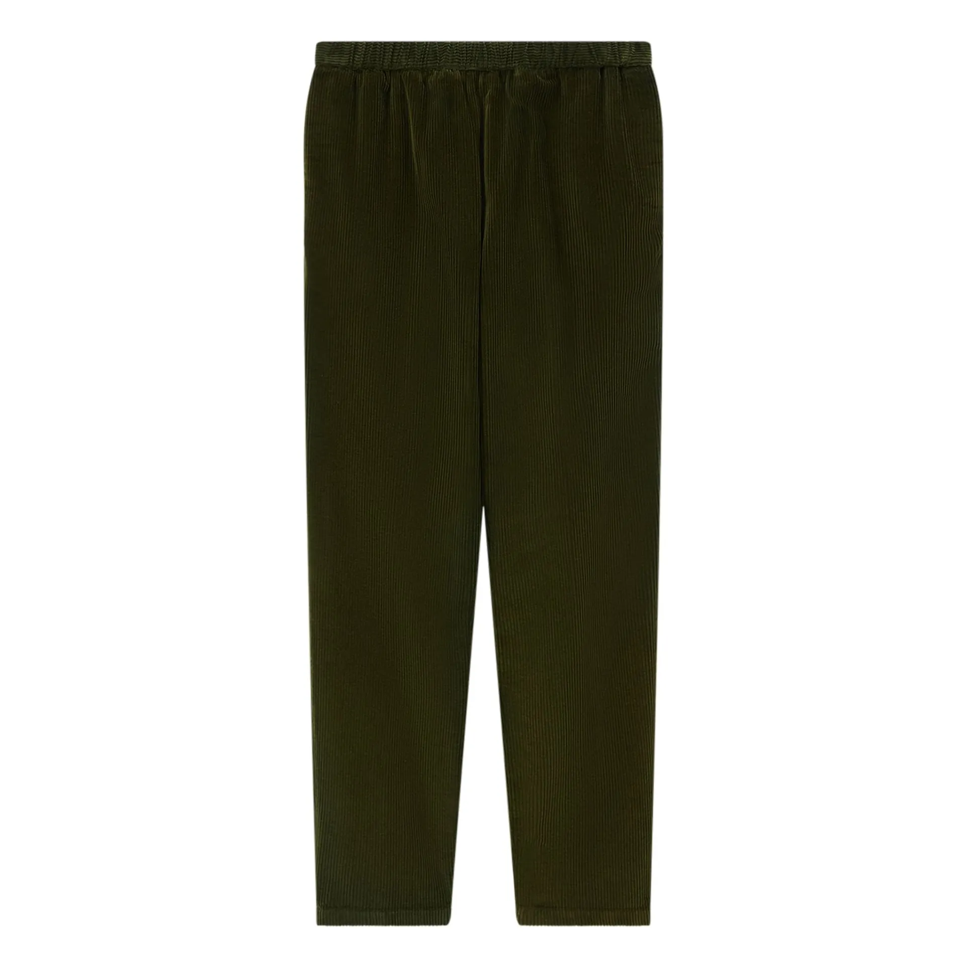 Pomandère Dark Green Corduroy Elastic Pants