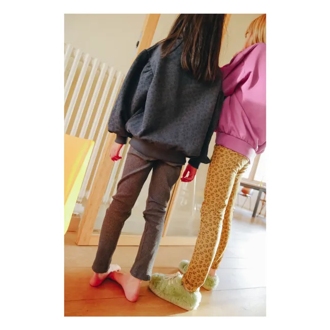 Bonnie Leopard Sweatshirt | Indigo