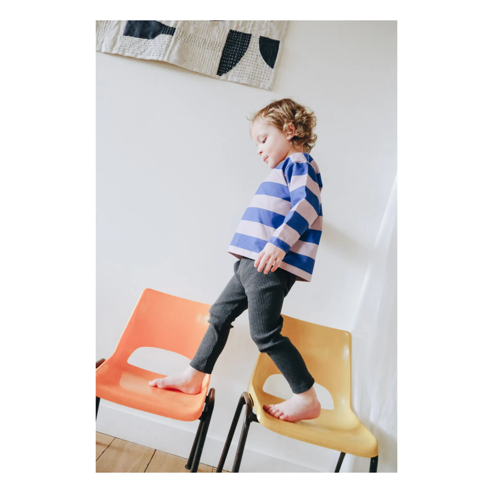 Marlot Paris Blue Swann Striped T-Shirt