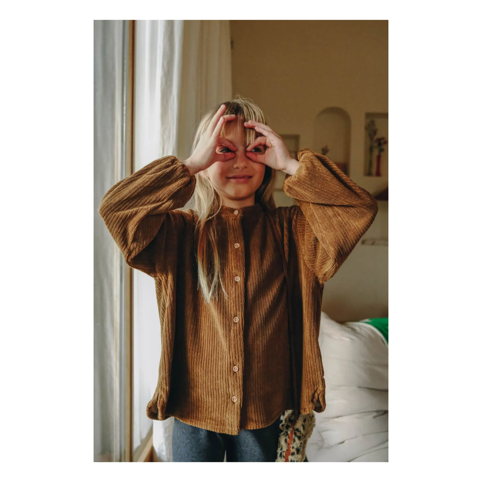 Marlot Paris Amber Hazel Ribbed Terry Blouse