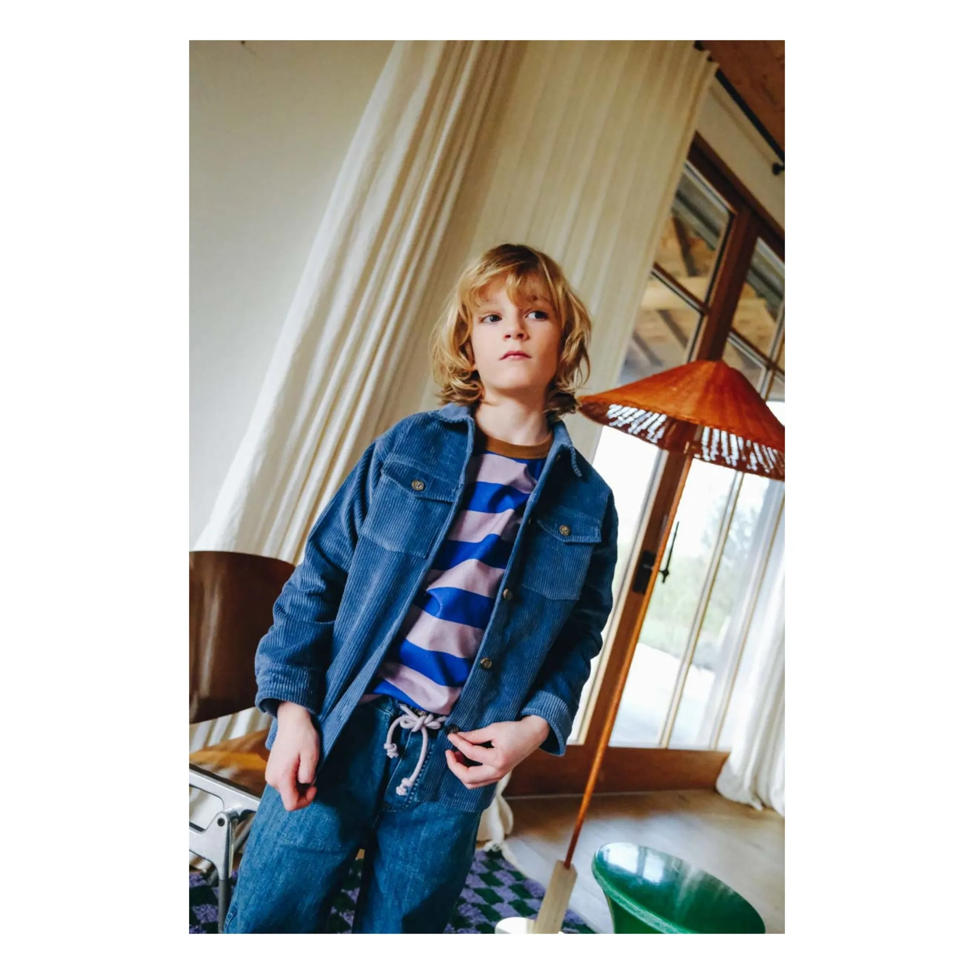 Marlot Paris Blue Oscar Corduroy Overshirt