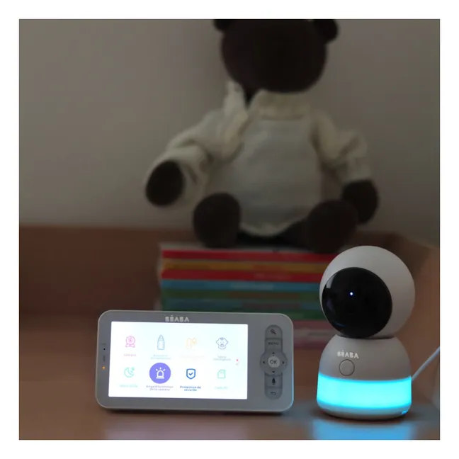 Vigilabebés con vídeo Zen Light Night | Marfil
