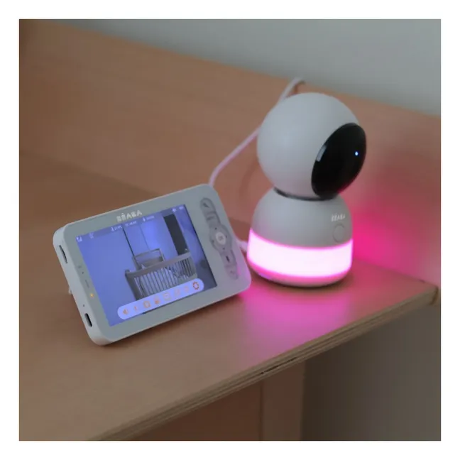 Vigilabebés con vídeo Zen Light Night | Marfil