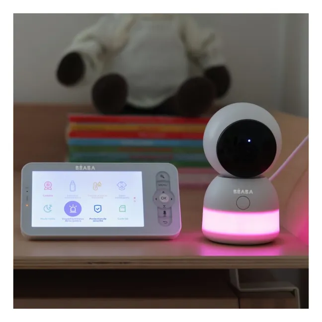 Vigilabebés con vídeo Zen Light Night | Marfil