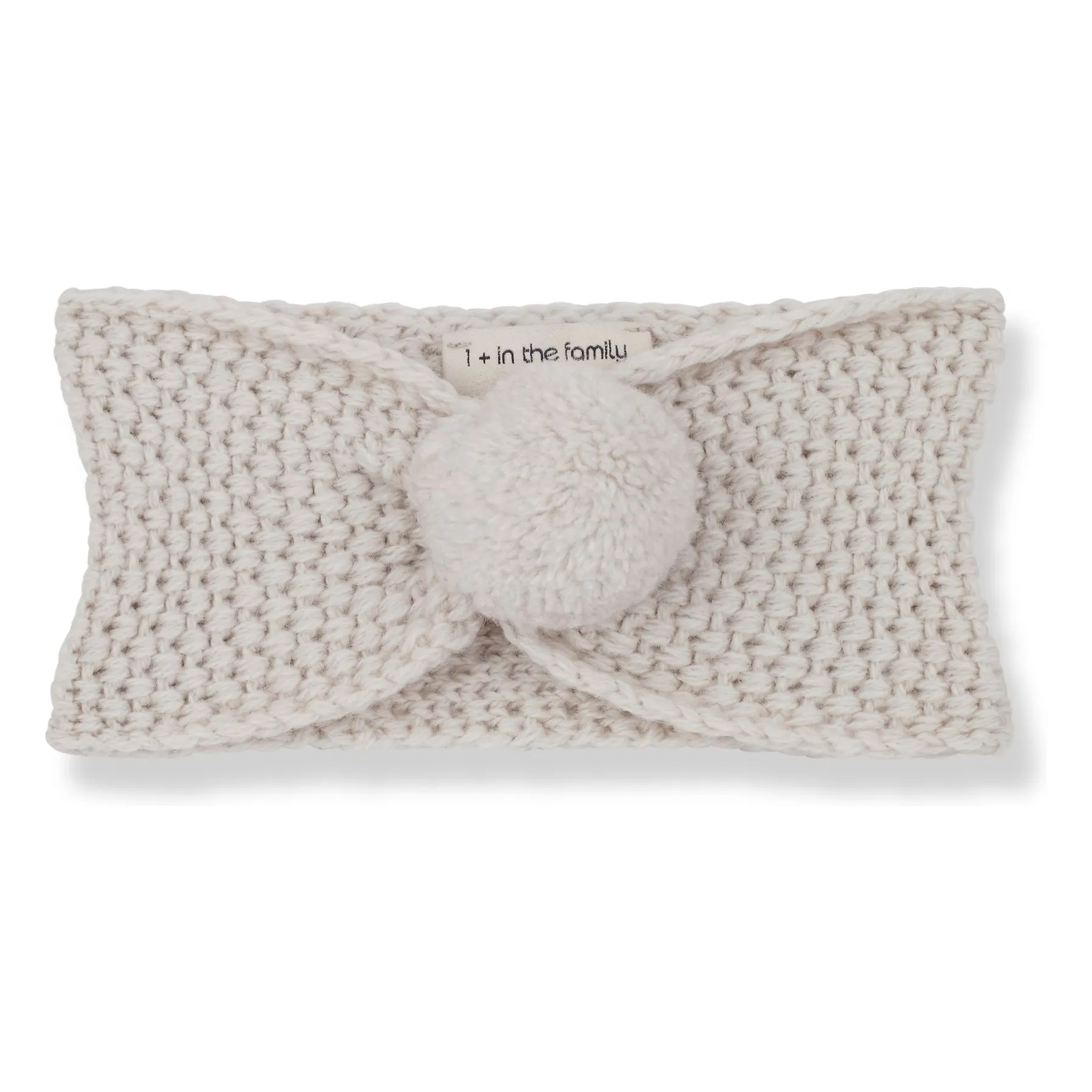 1+ In The Family Ecru Ona Pompon Headband
