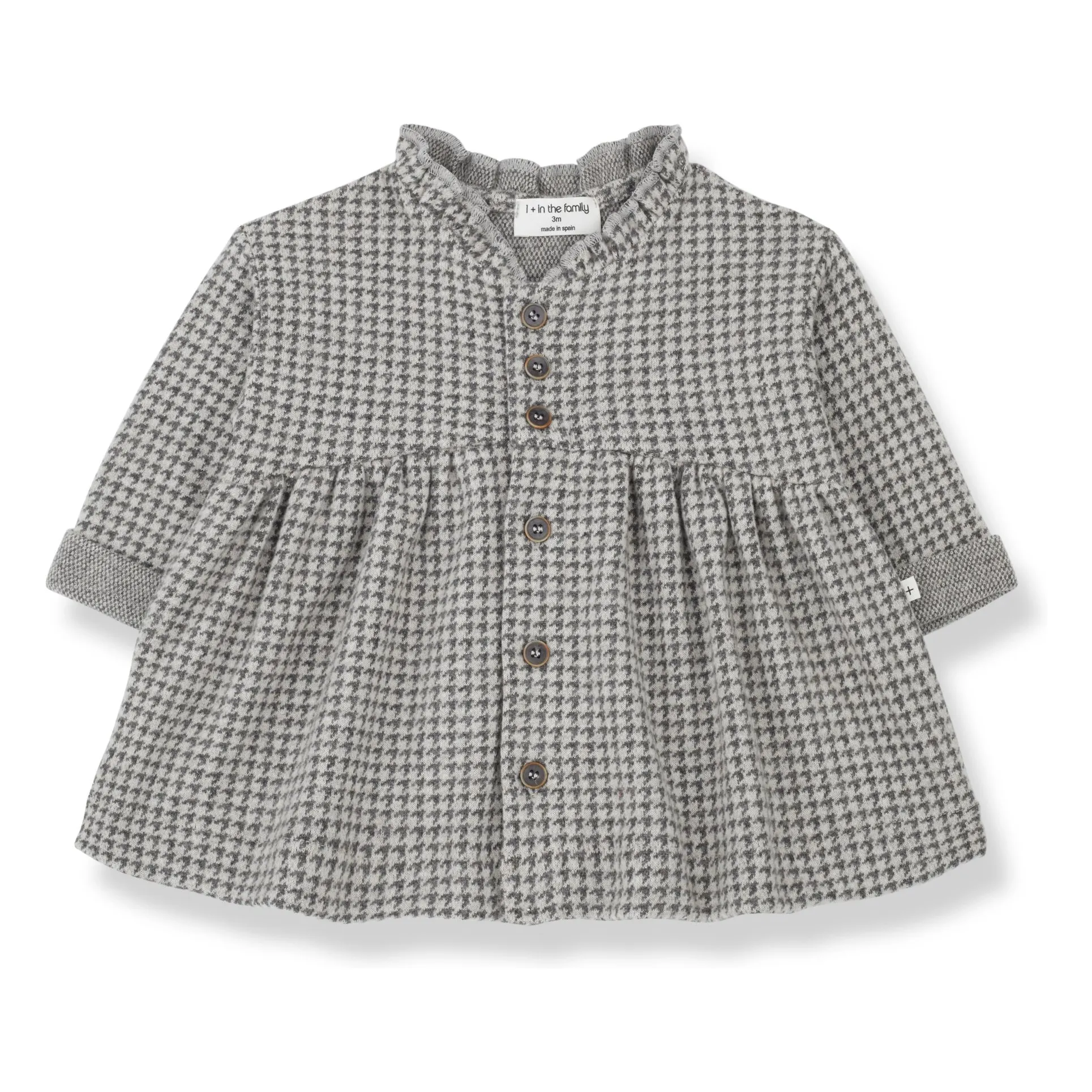1+ In The Family Light Grey Gemma Polar Dress