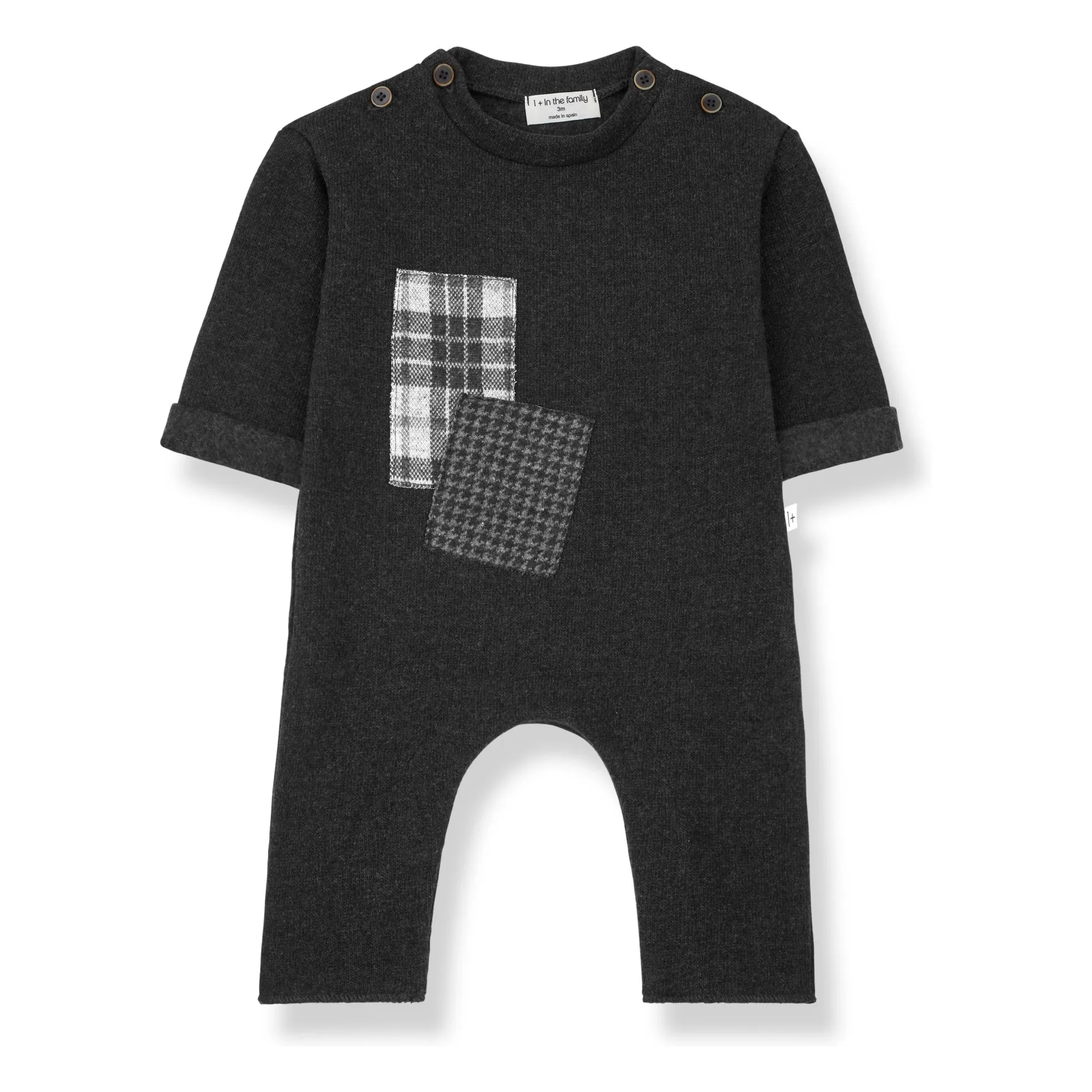 1+ In The Family Carbon Hugo Patchwork Jumpsuit