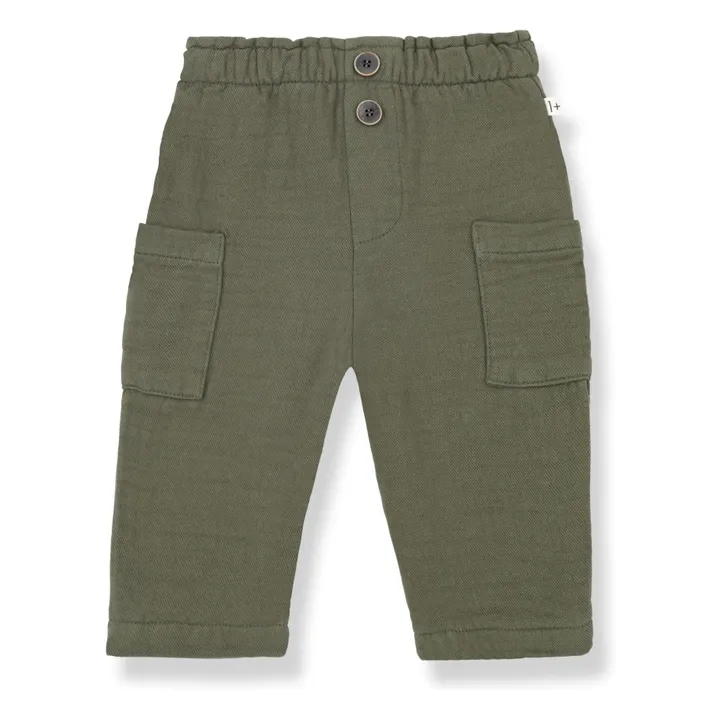 Pantalon Pol Poches | Vert kaki- Image produit n°0