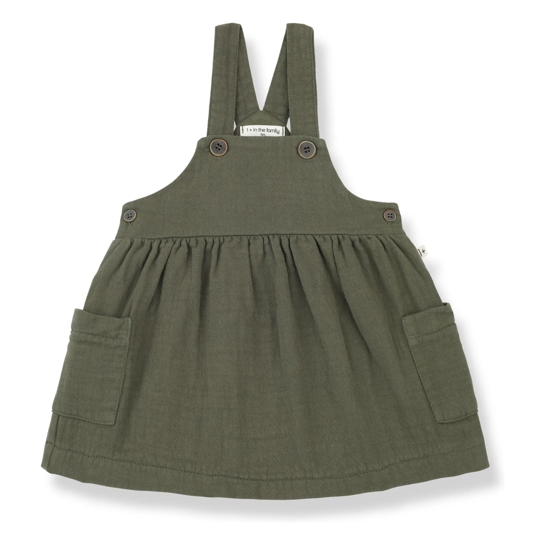 1+ In The Family Khaki Salopette Dress Nuria