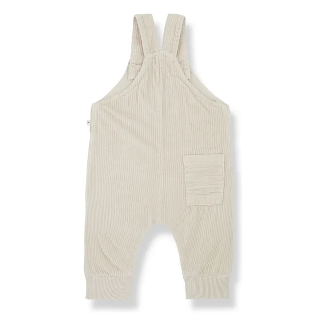 Adolf Corduroy Dungarees | Ecru