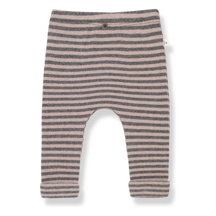 Legging Eusebi Rayé | Rose- Image produit n°0