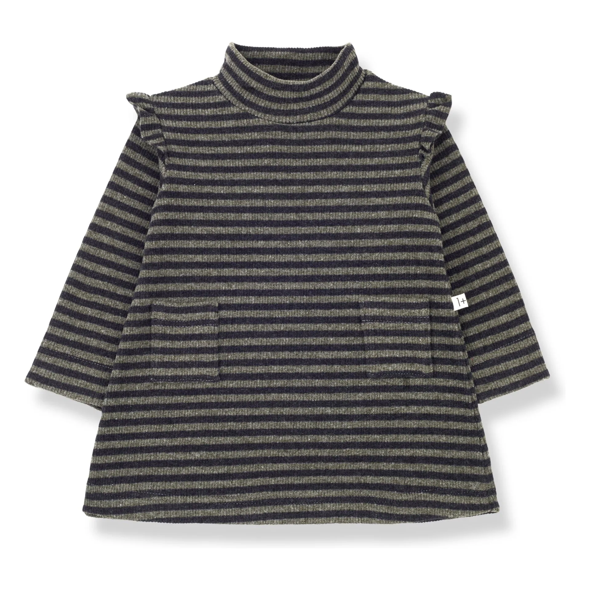 1+ In The Family Khaki Vinyet Jersey Dress