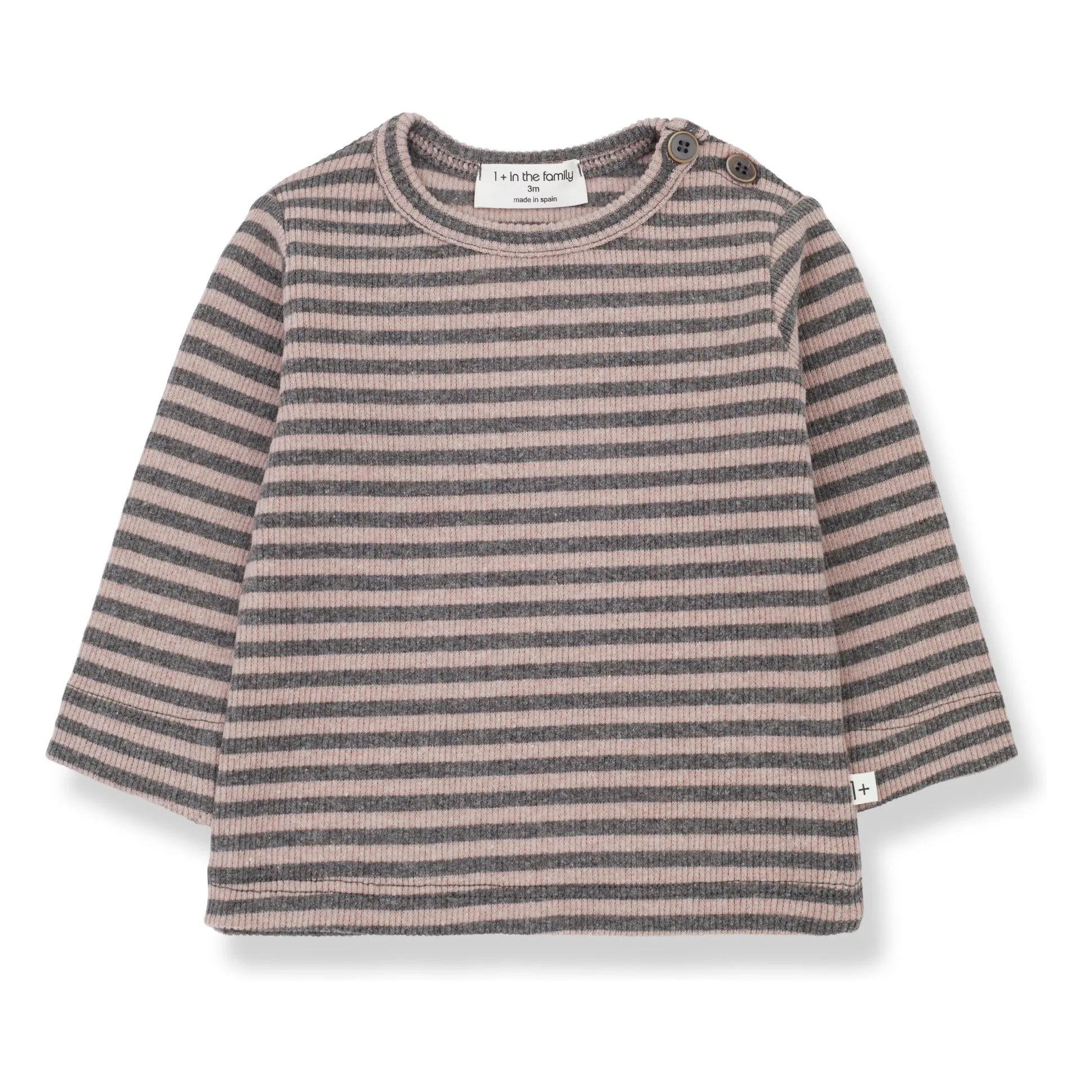 1+ In The Family Pink Magali Striped T-Shirt